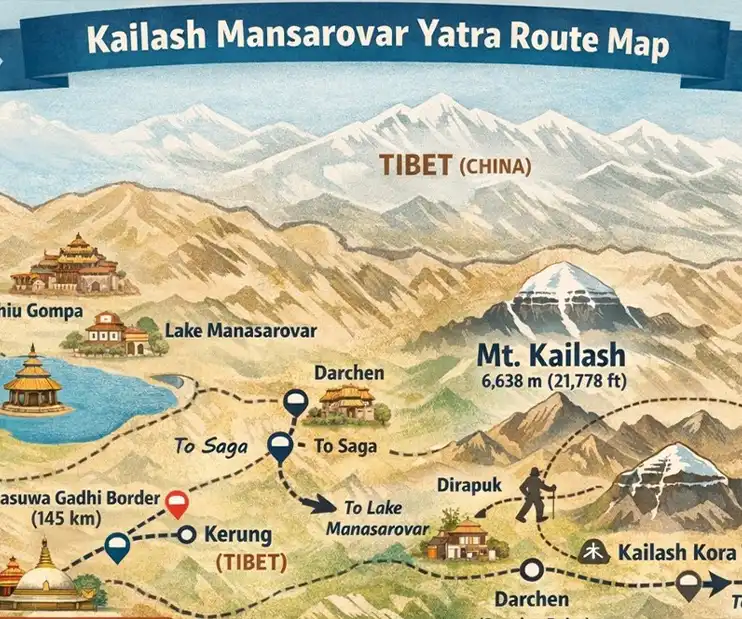 Kailash and Manasarovar Lake Tour from Kathmandu