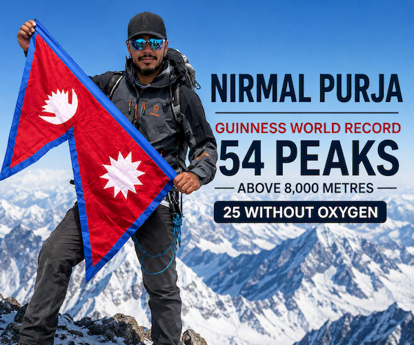 Nirmal Purja New Record: 54 Historic Climbs Above 8,000 Meters