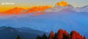beautiful moutain view from poonhill