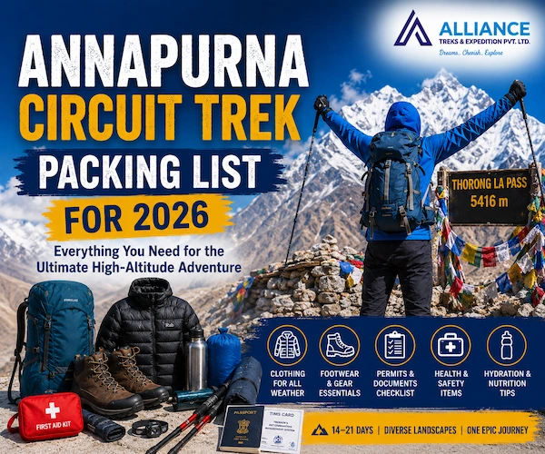 Annapurna Circuit Trek Packing List 2026: Complete Guide to Nepal’s Classic High-Altitude Journey