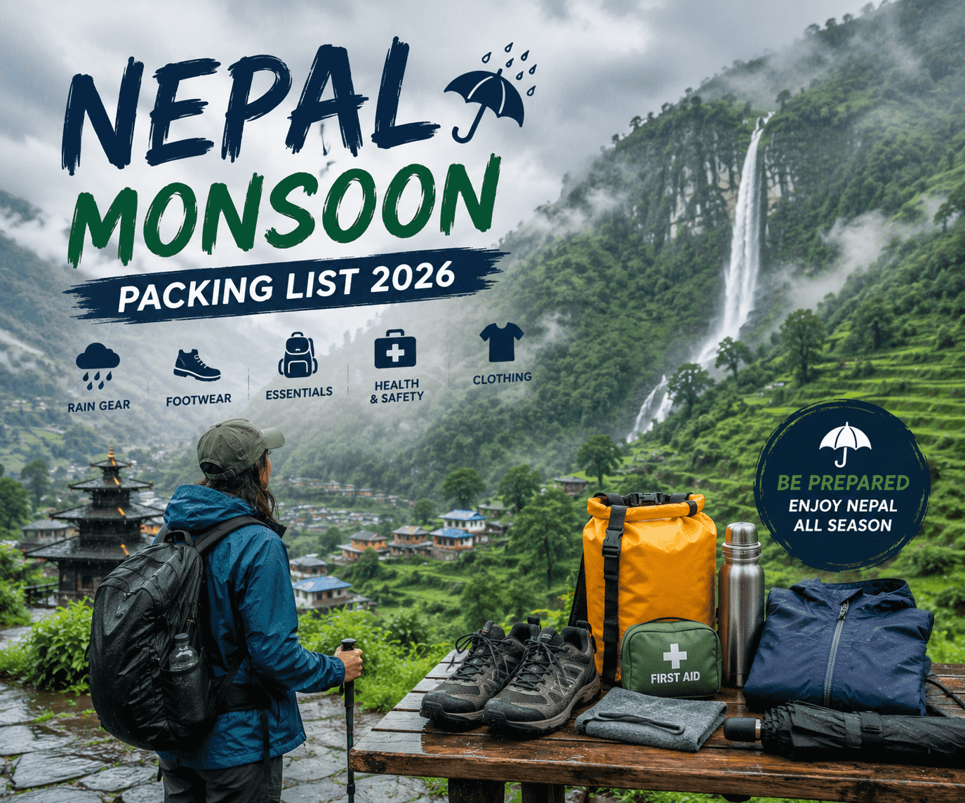 Nepal Monsoon Packing List 2026