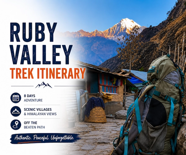 Ruby Valley Trek Itinerary